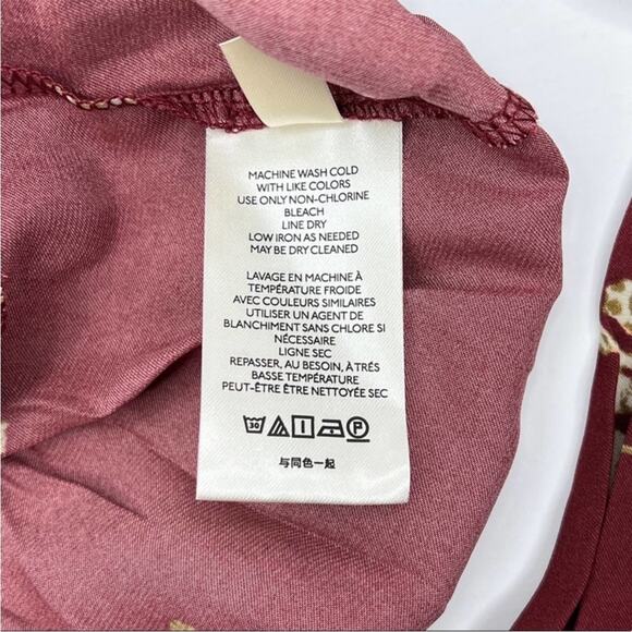 FREE PEOPLE Run Free Blouse Chocolate Combo Boho Flowy Tunic Size S - Picture 7 of 7